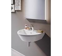 Lavabo VitrA Integra 7068L003-0001 59,5 x 47 cm, blanc, avec trop-plein/trou de robinetterie au centre