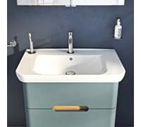 Lavabo VitrA Sento 5947B003-0001 78 x 48,5 cm, blanc brillant, avec trop-plein, trou de robinetterie au centre