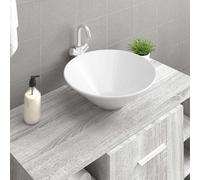 vidaXL Lavabos lot de 2 Céramique 42x42x14 cm Blanc