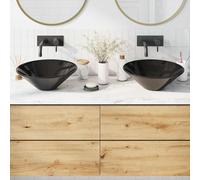 Lavabos 2 pcs blanc 42x42x14 cm céramique lavabo de comptoir vidaXL