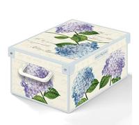 Lavatelli Collection Ortensie Hortensias Boite de Rangement avec Couvercle, Boite en carton, Rangement Vetement, Rangement Chambre, Bureau, Panier de Rangement, Organisateur Tiroir, Boite Cadeau,SMALL
