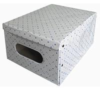 Lavatelli Kanguru Boîte de Rangement en Plastique JUMBY Fleurs de Lys pour Ranger vêtements, Armoire, Jouets, Grande Dimension 40 x 50 x 25 cm