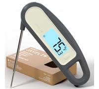 Lavatools PT12B Javelin 2 Thermomètre à viande numérique ultra rapide à lecture instantanée pour barbecue et cuisine, sonde de 7,6 cm, design pliable compact, écran rétroéclairé de 3,8 cm, résistant à