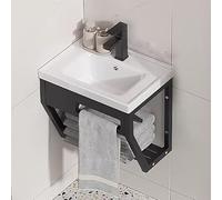 Lave Main Wc Avec Meuble,Comptoir Lavabo Suspendu Au Mur,Lave Main Céramique Blanche,Lavabo Wc,Meuble Lave Main Wc Angle,Salle De Bain Lavabo Ou Lave,Pour Salle De Bain