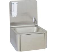 Lavabo Lave Mains Inox Commande au Genou Basix