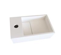 Lave-mains salle de bain suspendu 35 cm en Solide surface - Manita G
