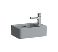 LAUFEN VAL lave-mains, 1 trou de robinetterie à droite, sans trop-plein, 340x220mm, H8152807581141, Couleur: Graphite mat