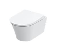 TOTO GP, WC suspendu, rinçage profond, pour Washlet RG Lite avec raccords latéraux, 380x540x335mm, CW553Y