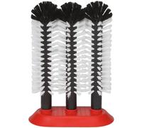 Lave verre brosse, Brosses de nettoyage pour verre - avec plaque à ventouses, 3 x 25 cm