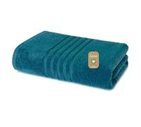 Lavea® 1 Serviette Sauna 80x200 cm en Éponge de Coton Biologique 100% Douce et Absorbante, pour la Maison, l’Hôtel et Le Spa - Idéale également comme Serviette de Douche - Vert pin