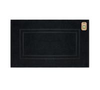Lavea® 1 Tapis de Bain 50x80 cm - Antidérapant et Lavable en Coton Biologique 100% - Absorbant et Résistant - Idéal pour Salle de Bain et Douche - Noir