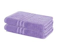Lavea® Lot de 2 Serviettes de Bain 70x140 cm 100% Coton - Douces et Absorbantes - Idéales comme Serviette de Bain Grande Taille, Drap de Bain ou Serviette de Toilette - Lavande