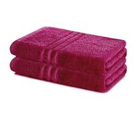 Lavea® Lot de 2 Serviettes de Bain 70x140 cm 100% Coton - Douces et Absorbantes - Idéales comme Serviette de Bain Grande Taille, Drap de Bain ou Serviette de Toilette - Bordeaux