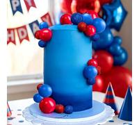 LaVenty Karen's Cake Toppers Décoration de gâteau d'anniversaire Motif héros Bleu/rouge