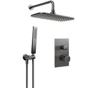 Laveo Tores ensemble de douche encastré avec douche pluie graphite BVT_901P