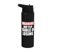 L'avertissement peut retourner la table si vous perdez la soirée de jeu Stainless Steel Insulated Water Bottle