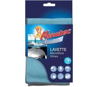 Lavette microfibre vitre double face 30x31cm