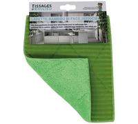 Lavette - TISSAGES DE BEAULIEU - Bambou bi-face - 25x20cm - Vert