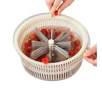 Laveur De Baies Passoire De Cuisine 2 En 1 À Double Couche Avec Brosse