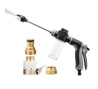 Laveuse à pression | Buse d'arrosage à pression 3 modes - Acier inoxydable avec récipient en mousse, robinet universel compatible avec les pelouses de jardin, patio, terrasse, , trottoir