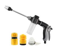 Laveuse À Sans Fil Nettoyant À Pression Sans Fil En Acier Inoxydable | Laveur Auto Portable Puissant pour les Jardins, Fenêtres de Voiture, Tuyaux, Extérieur, Balcon, Patio, Garage, Boue