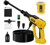Laveuse portable sans fil pour batterie Dewalt 20 V, 1000 PSI avec moteur sans balais, buse 6 en 1, 3 niveaux réglables pour nettoyage de voiture, cour, clôture, mur (batterie non incluse)