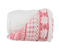 Lavish Home Throw Blanket, Fleece/Sherpa, Silver Stars