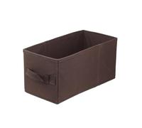 lavita avita Boîte de rangement en tissu | Boîtes de rangement pliantes 15 x 31 x 15 cm | Tiroir Boîte de rangement Tiroir | Systèmes de rangement pour les vêtements | 1 pièce (brun foncé)