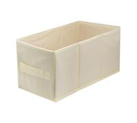 lavita avita Boîte de rangement en tissu | Boîtes de rangement pliantes 15 x 31 x 15 cm | Tiroir Boîte de rangement Tiroir | Systèmes de rangement pour les vêtements | 1 pièce (crème)