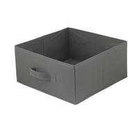 lavita Boîte de rangement en tissu | Boîtes de rangement pliantes 31 x 31 x 15 cm | Tiroir Boîte de rangement Tiroir | Systèmes de rangement pour les vêtements | 1 pièce (gris foncé)