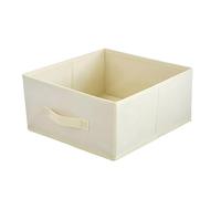 lavita Boîte de rangement en tissu | Boîtes de rangement pliantes 31 x 31 x 15 cm | Tiroir Boîte de rangement Tiroir | Systèmes de rangement pour les vêtements | 1 pièce (blanc)