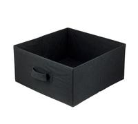 lavita Boîte de rangement en tissu | Boîtes de rangement pliantes 31 x 31 x 15 cm | Tiroir Boîte de rangement Tiroir | Systèmes de rangement pour les vêtements | 1 pièce (noir)
