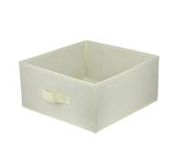 lavita Boîte de rangement en tissu | Boîtes de rangement pliantes 31 x 31 x 15 cm | Tiroir Boîte de rangement Tiroir | Systèmes de rangement pour les vêtements | 1 pièce (crème)
