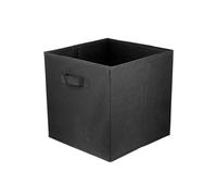 lavita Boîte de rangement en tissu | Boîtes de rangement pliantes 31 x 31 x 31 cm | Tiroir Boîte de rangement Tiroir | Systèmes de rangement pour les vêtements | 1 pièce (noir)