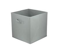 lavita Boîte de rangement en tissu | Boîtes de rangement pliantes 31 x 31 x 31 cm | Tiroir Boîte de rangement Tiroir | Systèmes de rangement pour les vêtements | 1 pièce (gris foncé)