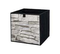 lavita Boîte de rangement en tissu | Boîtes de rangement pliantes 31 x 31 x 31 cm | Tiroir Boîte de rangement Tiroir | Systèmes de rangement pour les vêtements | 1 pièce (pierre)