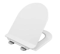 LAVITA Sofi SLIM White Mat Abattant WC en Duroplast antibactérien avec système d'abaissement automatique et fermeture rapide Convient pour WC Sofi Slim White Mat Blanc mat