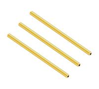 LAVMHAB Lot de 3 tubes ronds en laiton - 4,5 mm de diamètre extérieur x 1 mm d'épaisseur x 200 mm de long - Tubes ronds en laiton sans couture pour loisirs créatifs