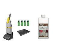Lavor Autolaveuse Sprinter, Lave et Sèche en Une Seule Fois & HG Détergent Surpuissant pour Carrelages 1L - Nettoyant Dégraissant pour Carrelages, Dalles et Sols en Pierre, 1 Litre (435100104)