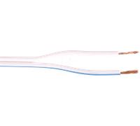 LAW 215-50 - Double toron électrique, blanc, flexible, 2 x 1,5 mm², 50 m