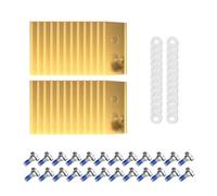 Lawn Mower Cutting Blades Set,Compatible For Mammotion,Luba Yuka Lawnmower Stainless Steel Mowing Machine Blades lawn mower blade(24pcs-gold)