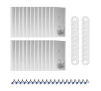 Lawn Mower Cutting Blades Set,Compatible For Mammotion,Luba Yuka Lawnmower Stainless Steel Mowing Machine Blades lawn mower blade(24pcs-silver)