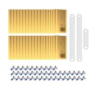 Lawn Mower Cutting Blades Set,Compatible For Mammotion,Luba Yuka Lawnmower Stainless Steel Mowing Machine Blades lawn mower blade(36pcs-gold)