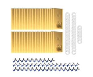 Lawn Mower Cutting Blades Set,Compatible For Mammotion,Luba Yuka Lawnmower Stainless Steel Mowing Machine Blades lawn mower blade(36pcs-gold)