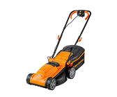 LawnMaster MEB1434M Tondeuse et tracteurs 1400W 34cm, 6 Hauteurs Réglable 20-70mm, 32L Bac de Ramassage 2 Ans de Garantie