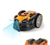 LawnMaster OcuMow®16 Robot Tondeuse sans câble périphérique pour pelouses Jusqu’à 150 m² par Charge, Navigation visuelle, évitement Automatique des Obstacles, Faible Niveau sonore