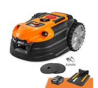 Lawnmaster OcuMow®18 Tondeuse Robotique sans Fil de Limite 500 m², 2 Ah Batterie, Navig. Optique, Évitement d'obstacles, Station de Charge Auto, Zone Interdite