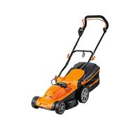 LawnMaster Tondeuse électrique 1600W 37cm, arrêt sécurité, 400m² | Arrêt lame <3s, bac 40L pliable, 6 hauteurs 20-70mm, guidon ergonomique, captage d'herbe optimisé, haute puissance.
