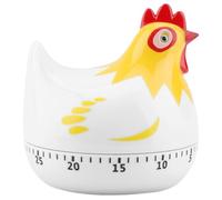 Lawnrden Minuteur d'œufs | Minuteur de Cuisine, œuf en Forme de Poulet 2, 5 x 2, 6 avec Alarme Forte, minuteries Cuisine en Plastique ABS 60 Minutes pour la Cuisson, Faire bouillir des œufs