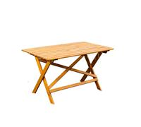 LAXO (LATINA) Table de salle à manger d'extérieur, miel 125cm